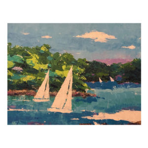 Fall Sailboats by Jim Hillis