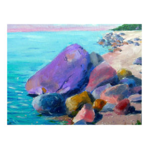 Rocky Shore Colors by Jim Hillis